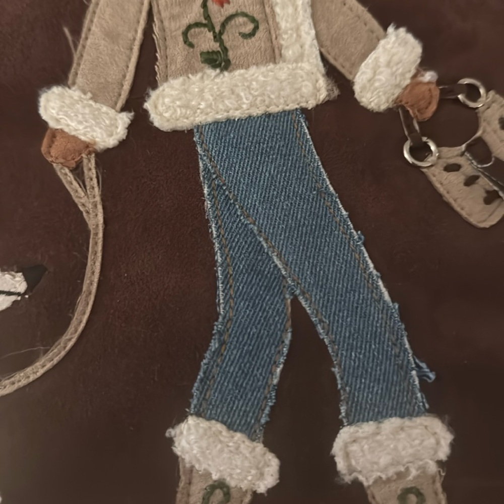 Stylish Brown and Cream Women's Bag - Picture 4 of 7